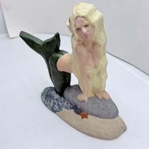 Vintage Heritage Metalcraft Cast Iron Mermaid Doorstop,  Book End Beach Decor